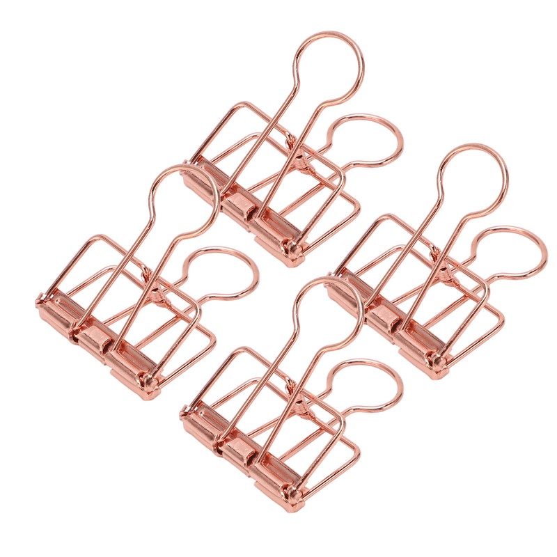 50Pcs Hollow Binder Clips Metal Paper Binder Clips for Documents