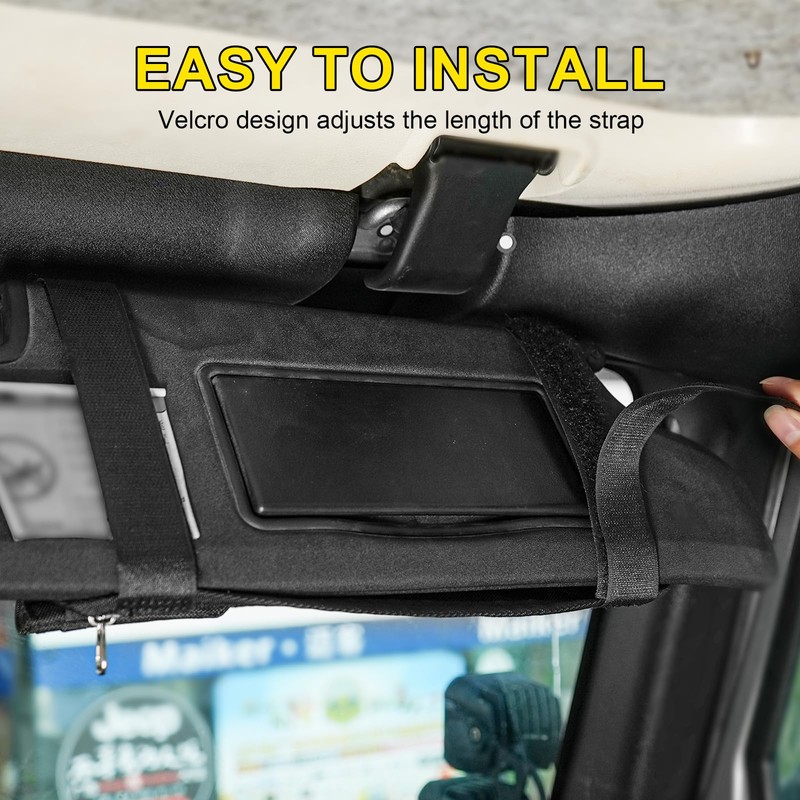 OMU 1 Pack Multi-Functional Car Sun Visor Organizer with Micro