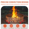 WILD DIGGER Fire Pit Ring, 30" Steel Fire Ring Heavy
