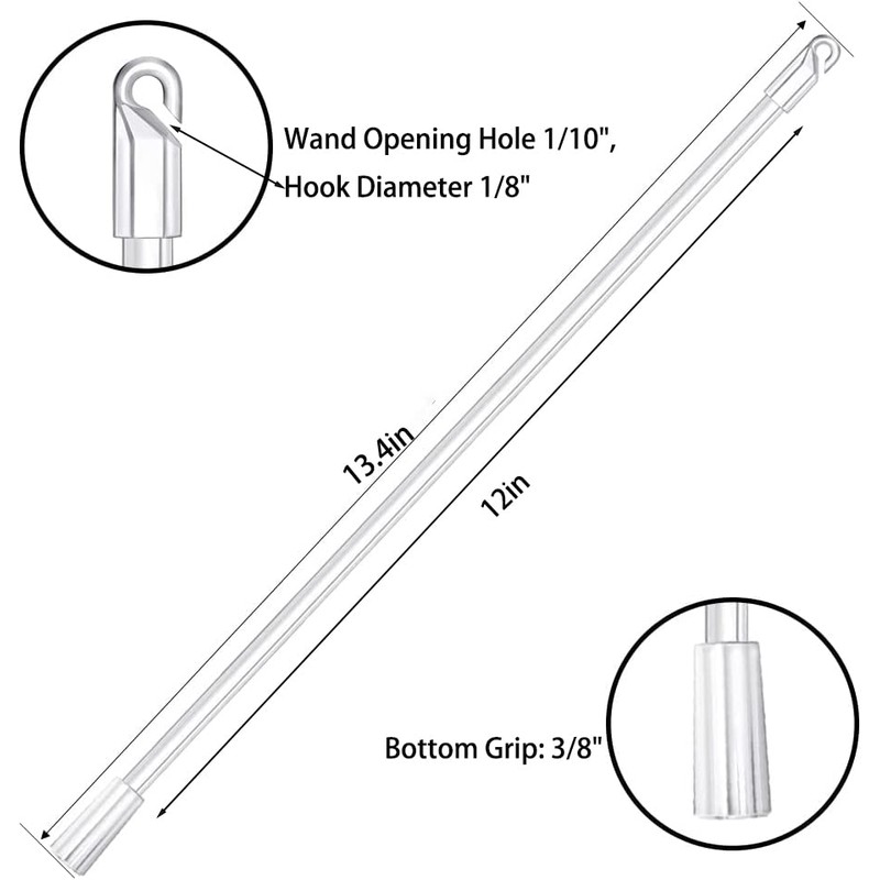 ZGWANSUI 12 Inch Window Blind Tilt Rod, Vertical Blind Wand