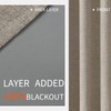Joydeco 100% Blackout Linen Curtains 84 Inches Long 2 Panels,