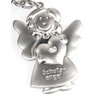 Guardian Angel Key Ring 5 CM matte Silver-Plated Surface