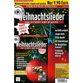 Best Of Songs 2: Weihnachtslieder für Gitarre und Klavier: Ideal für Anfänger und Fortgeschrittene. Liedbegleitung für Gitarre und Klavier: Jingle ... kommet, Fröhliche Weihnacht überall