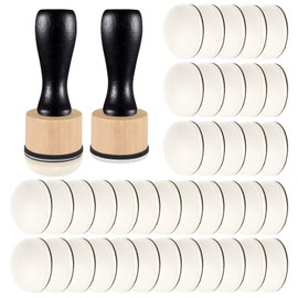 2 Pack Ink Blending Tool with 40 Replacement Foam Pads, Ink Blending Brushes for Card Making, Art Supplies for Distressing, Blending and More (42)