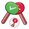 KICHOUSE 2Pcs Handheld Voting Paddle Classroom Voting Board Design for
