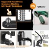 Grommet Machine Eyelet Hand Press Punch Tool 3 Dies 3000