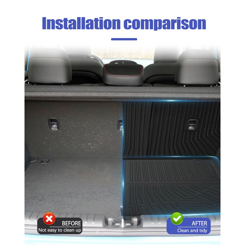 ZQULOYO Cargo Liners Backrest Mat for Kia Soul Accessories 2020-2025