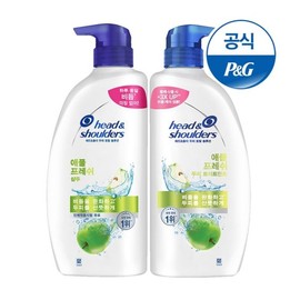 Head & Shoulders Apple Fresh Shampoo 850ml + Treatment 850ml / 헤드앤숄더 애플프래쉬 샴푸 850ml + 트리트먼트 850ml