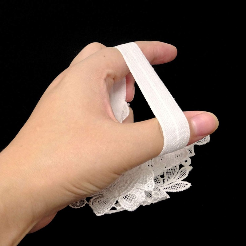 Honbay 2PCS Lace Flower Leaf Design Bridal Garter Stretches Garter