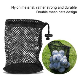 Bolso de la Pelota de, Redes de Malla Doble Bolso de la Correa de Nylon del Bolso Bolso de Alenamiento del Titular de Las Bolas de Poke Colector de 25/50 Bolas (colector de 50 bolas)