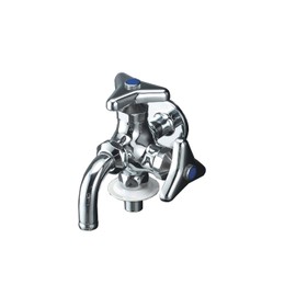 KVK K124BNZ-JAN Double Mouth Side Faucet (With One-Touch Nipple With Brim) For Cold Areas
