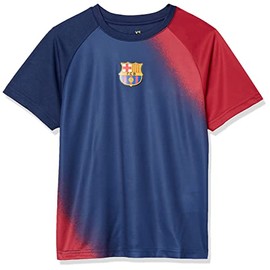 Icon Sports Boys' Standard FC Barcelona Training Shirt, Navy, Youth Large