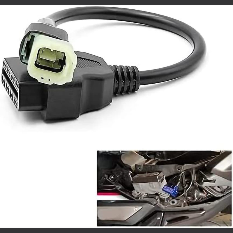 Motocicletas OBD2 a 4 pines, cable adaptador de diagnóstico para