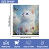 Cute White cat Dishwasher Magnet Cover,Front Dishwasher Cover Decoration Reusable