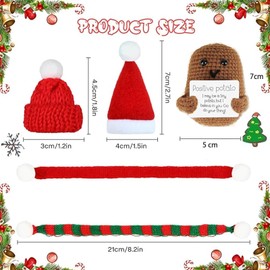 Scinzene Christmas Decoration for Women - Pack of 5 Small Gifts for Colleagues - Funny Christmas Gifts for Women, Best Friend Gift, Christmas Gifts for Women Christmas