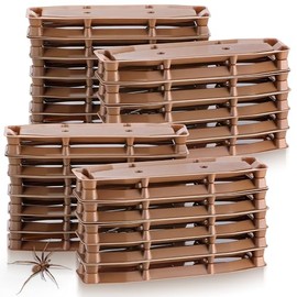 Spider Traps Indoor, 24 Pack Extra Sticky Brown Recluse Traps, Spiders Killer for Black Widows, Sac, Wolf and Other Crawling Bugs Inside Your Home
