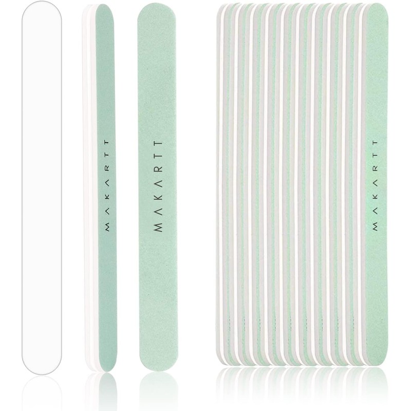 MAKARTT 10pcs Fine Nail Buffer File Polisher Smooth and Shiny