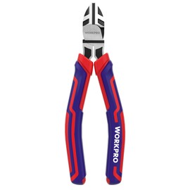 WORKPRO 6” Wire Cutters Heavy Duty CRV Steel, Diagonal Pliers for Cutting Wires Craft, Comfort Grip Handle