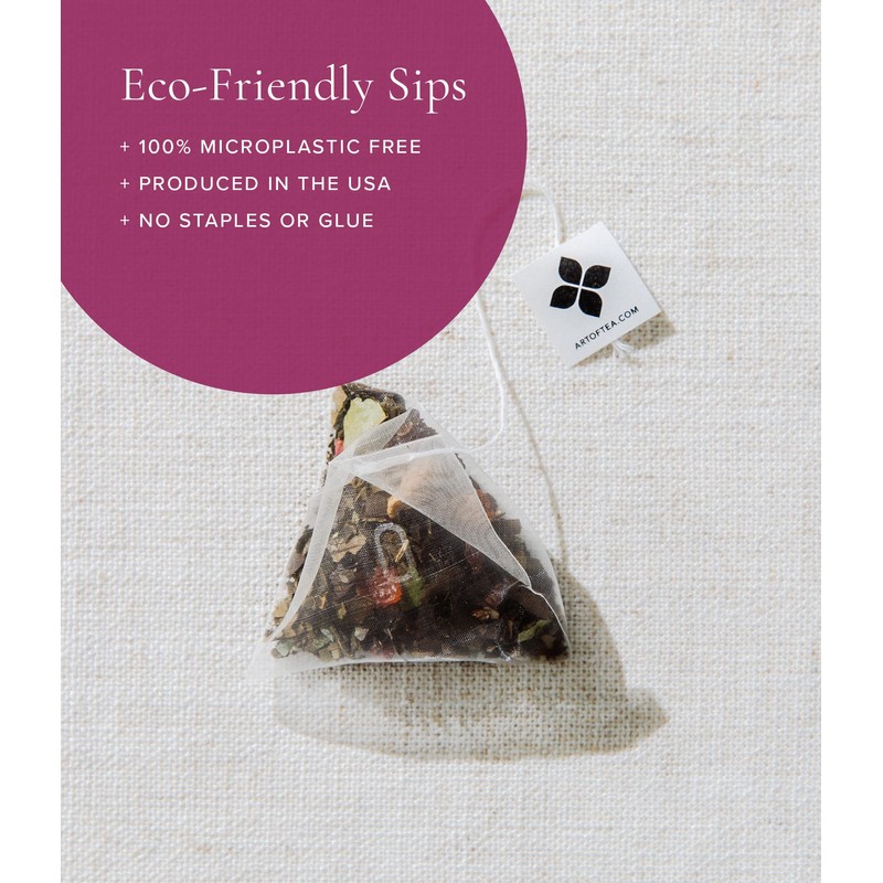 Art of Tea | Organic Green Pomegranate Tea| 50 Eco