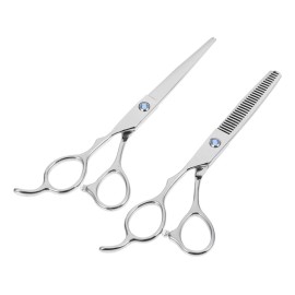 2 Piezas Tijeras Para Zurdos Tijeras Para Texturizar Tijeras