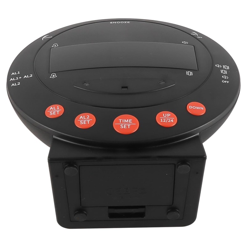 Ieron Electronic Digital Display Vibration Alarm Clock Adjustable Brightness Dual