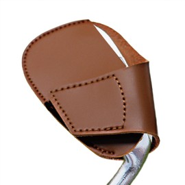 Club Head Protectors - Leather Golf Cover Set,Golf Head Accessory Wedge Head Cover for Fairway, Driver, Hybrids