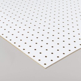 DGwood Custom Size 3/16 inch Thick White Pegboard Panel (24" X 24" (1 PC))