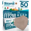 50 FFP2 masks, CE certified, coloured turtle pigeons, Sicura Italy,