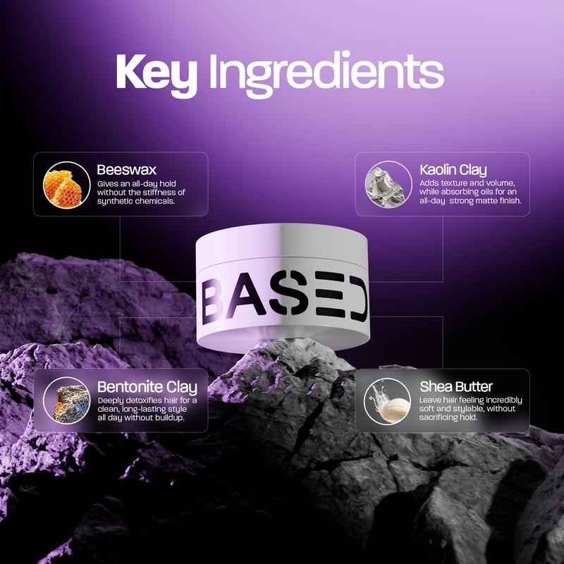 Based Bodyworks Hair Clay | High Hold & Low Shine
