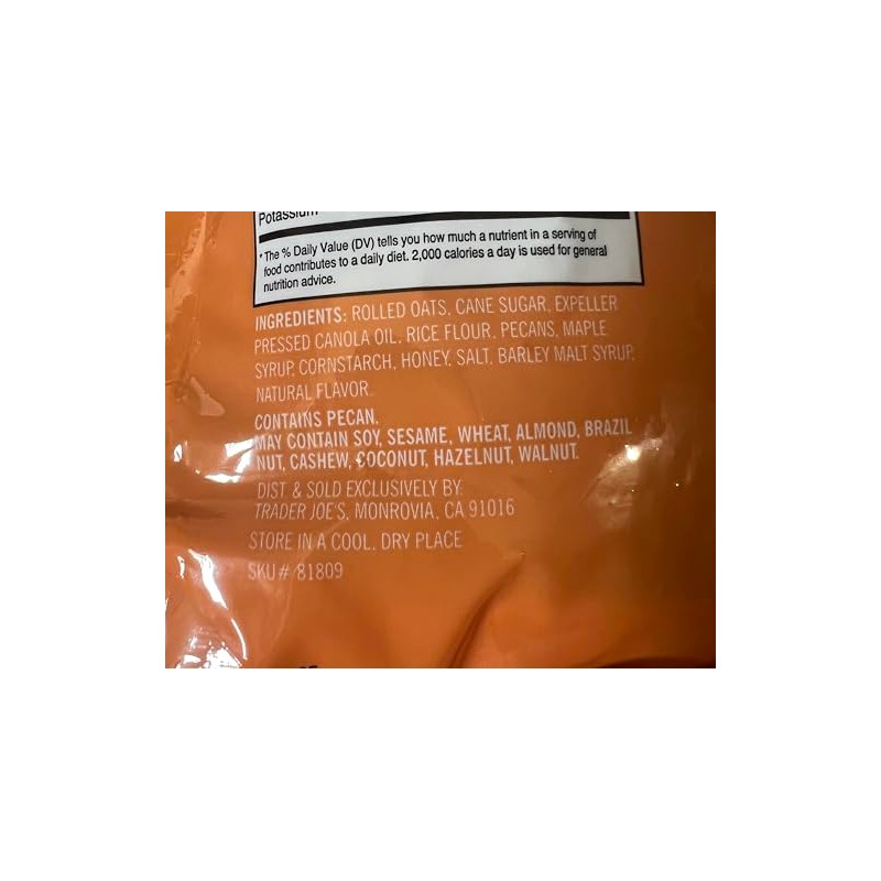 Trader Joe's Just the Clusters Maple Pecan Granola Cereal 16