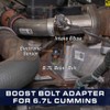 GlowShift Turbo Boost Bolt Adapter Compatible with 6.7L Dodge Ram