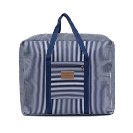 Waterproof Thick Large Storage Bag 600D Oxford Organizer Travel Luggage Bag For Blankets, Duvet,Pillows, Clothes Moving Home (Blue, Medium)