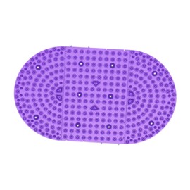perfeclan Foot Massager Massage Bath Relaxation for Long Sitting Workers Reflexology Plates Acupressure Mat for Gym Bedroom Travel to Purple