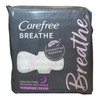 Carefree Breathe Ultra Thin Pads Irritation Free Protection Overnight 12