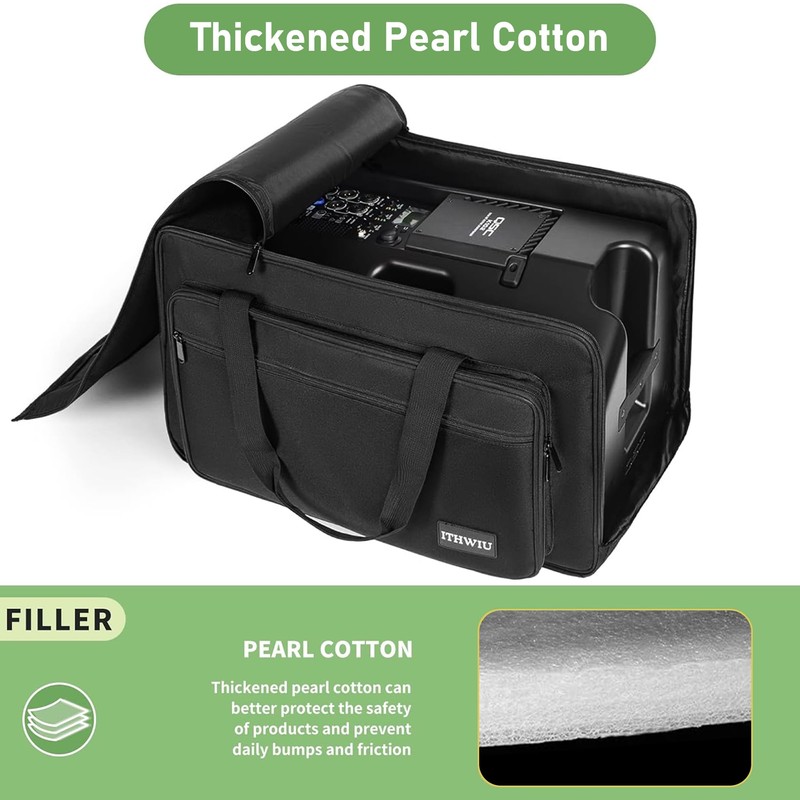 ITHWIU Speaker Carrying Bag with Thickened Sponge for Compact 10"