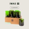 IWAS Upcycled Green Drinking Glasses | 250 ML | 8.45