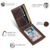 SERMAN BRANDS RFID Blocking Wallet Slim Bifold - Genuine Leather