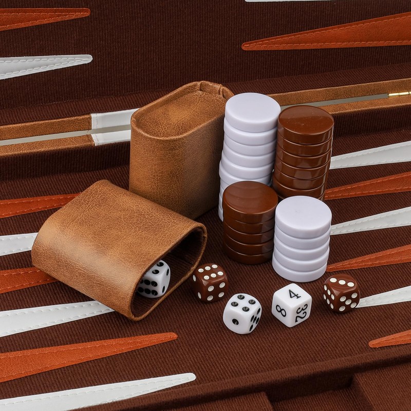 RERIVER Backgammon Set 2 Players Classic Backgammon Sets for Adults