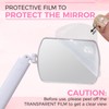 Miuffue Flexible Large Square Lash Mirror, 260°Rotation Folding Portable Eye