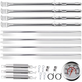 463365021 Grill Parts for Charbroil Performance 4 Burner, G432-8L00-W1 Temperature Gauge, G325-0002-W1 Heat Tent, G327-2100-W1 Burner, G428-5102-W1 Carryover Tube for Char-broil Performance Series.