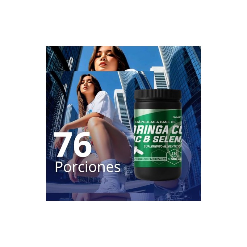 Moringa con Zinc y Selenio | 230 Cápsulas de 500
