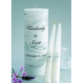 Marble Wedding Unity Candles