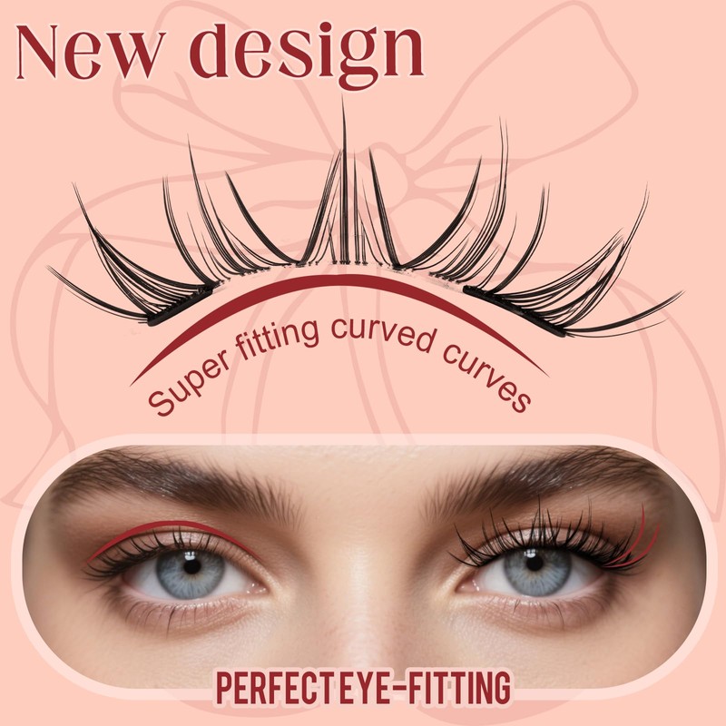 Higu clace Magnetic Eyelashes, Magnetic Eyelashes Without Eyeliner, Magnetic Eyelashes