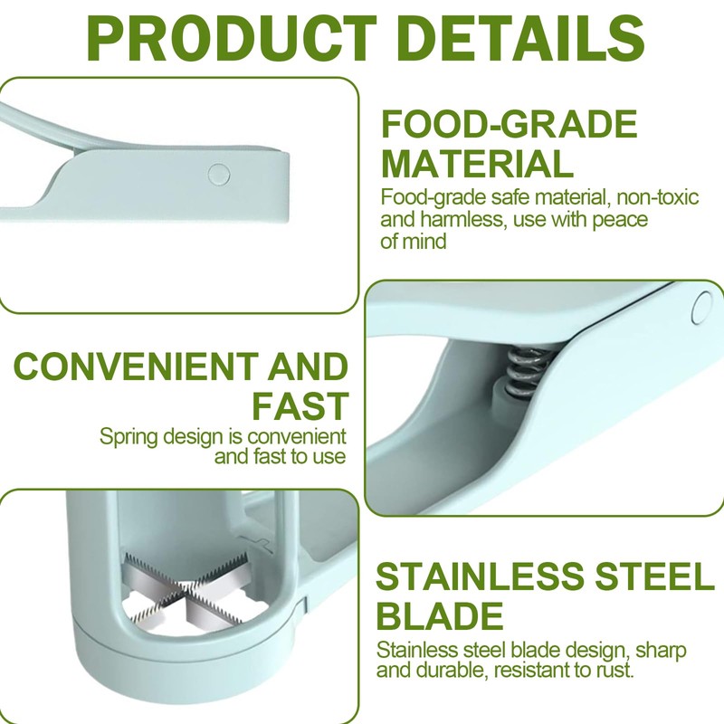 Tina.Win Grape Slicer, Stainless Steel, for Fruit, Eggs, Side Dishes,