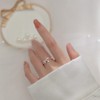 Dainty Bow Knot Statement Rings Sterling Silver 925 for Women