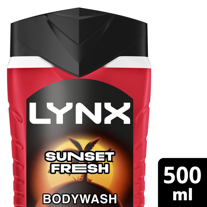 Lynx Sunset Fresh Body Wash for men 500 ml