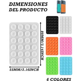 6 Piezas Ventosas Para Celular, Octobuddy, Octopus Celular, Pegatina Para Celular Pegar Donde Sea, Soporte De Silicona Para Celular, Accesorios MóViles Manos Libres Para Selfies Y Videos (6 Colores)