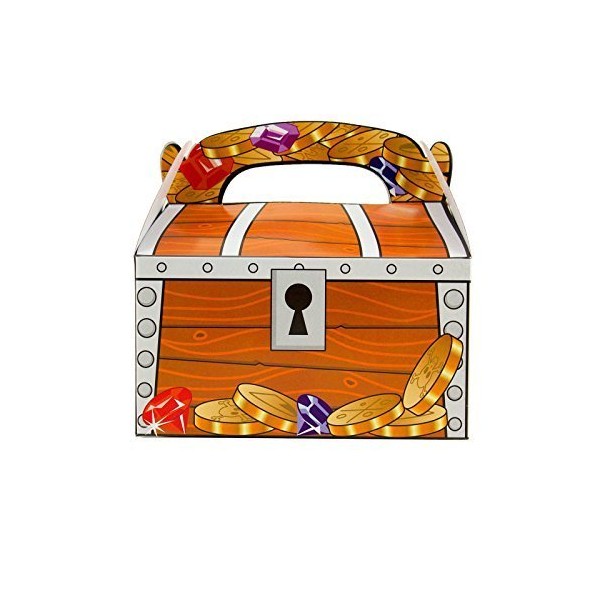 Adorox 12 Treasure Chest Treat Boxes Pirate Birthday Party Favor Goodies