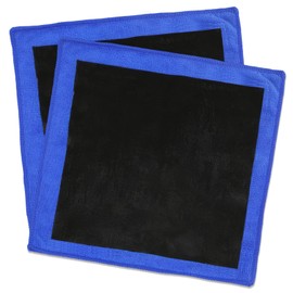 ROBOHOOK 2 Pcs Clay Towel, Effective Cleaning Reusable Clay Mitt Towel Auto Detailing Suitable for Car Beauty Maintenance (12 * 12in Blue)