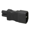 4Pcs IEC320 C14 to IEC320 C7 Power Adapter Universal Black